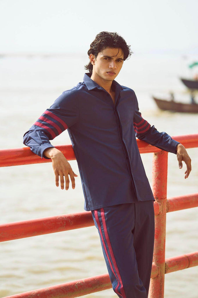 RACER STRIPE SHIRT - dash and dot dash and dot