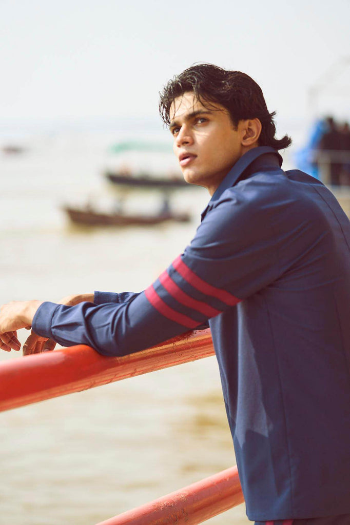 RACER STRIPE SHIRT - dash and dot dash and dot