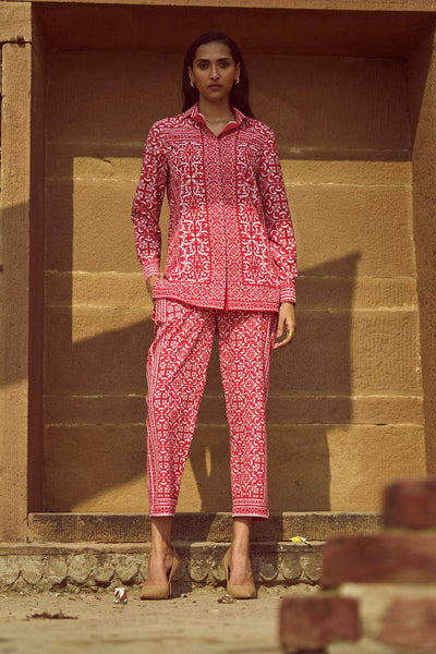 BAROQUE PORCELAIN PRINT PANT - dash and dot