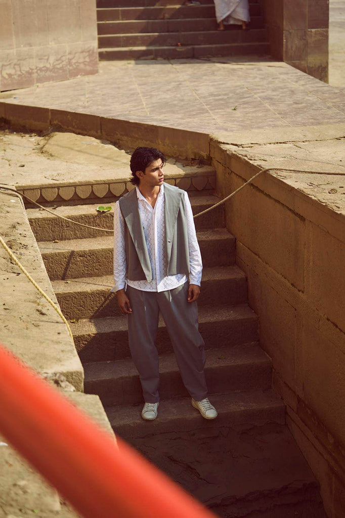 BOXY WAISTCOAT - dash and dot dash and dot