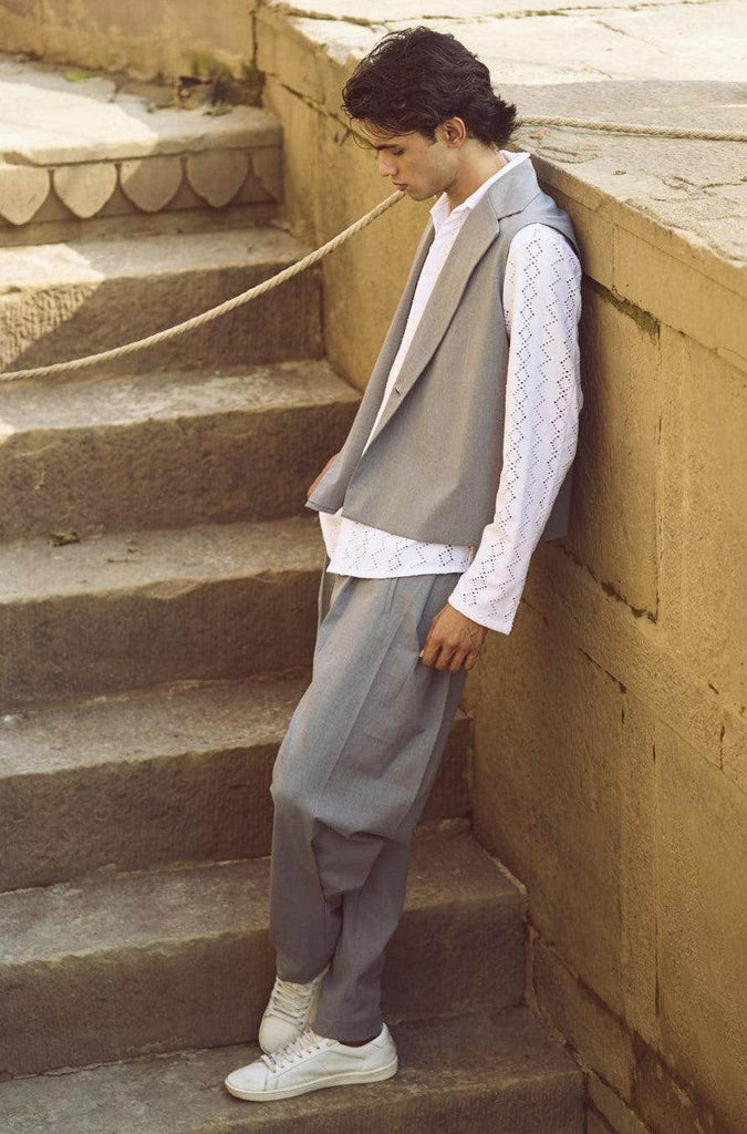 BOXY WAISTCOAT - dash and dot dash and dot