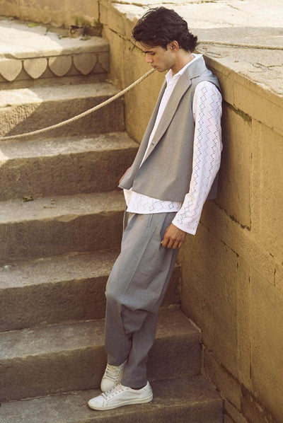 REVERSE PLEAT PANT - dash and dot