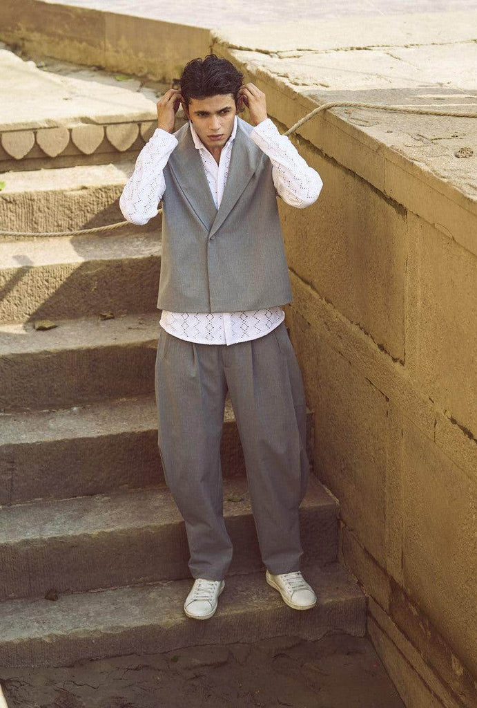 REVERSE PLEAT PANT - dash and dot dash and dot