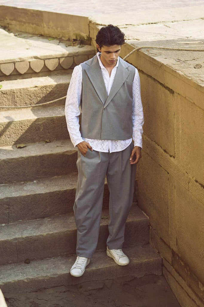 REVERSE PLEAT PANT - dash and dot dash and dot