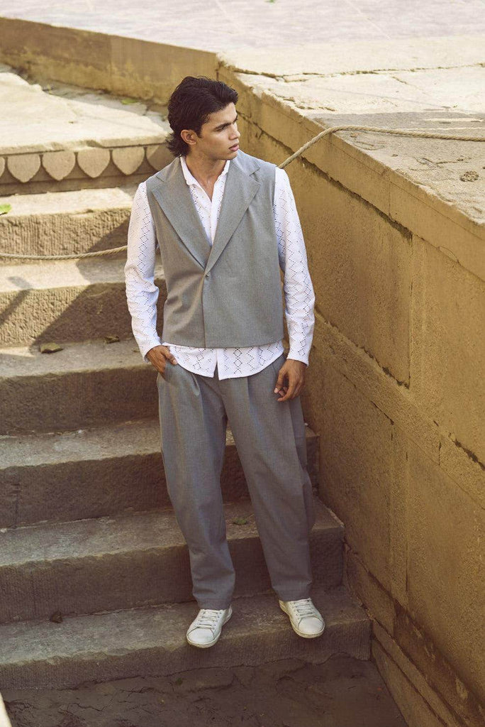 REVERSE PLEAT PANT - dash and dot dash and dot