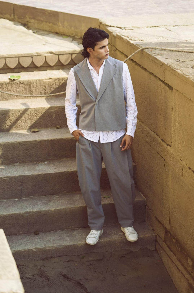 REVERSE PLEAT PANT - dash and dot dash and dot