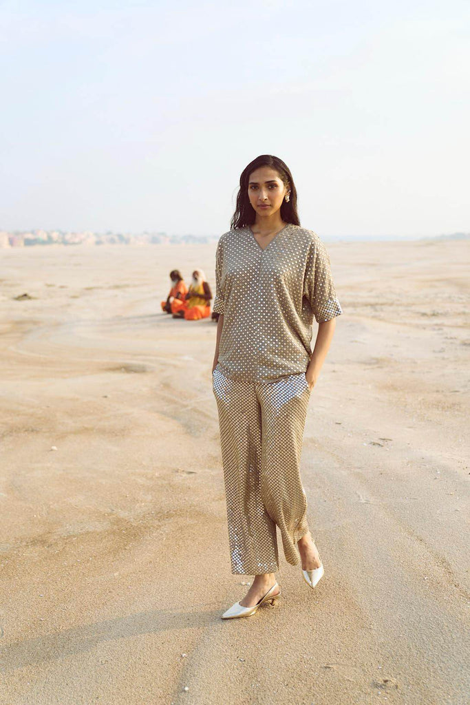 MIRROR SEQUIN PANT - dash and dot dash and dot