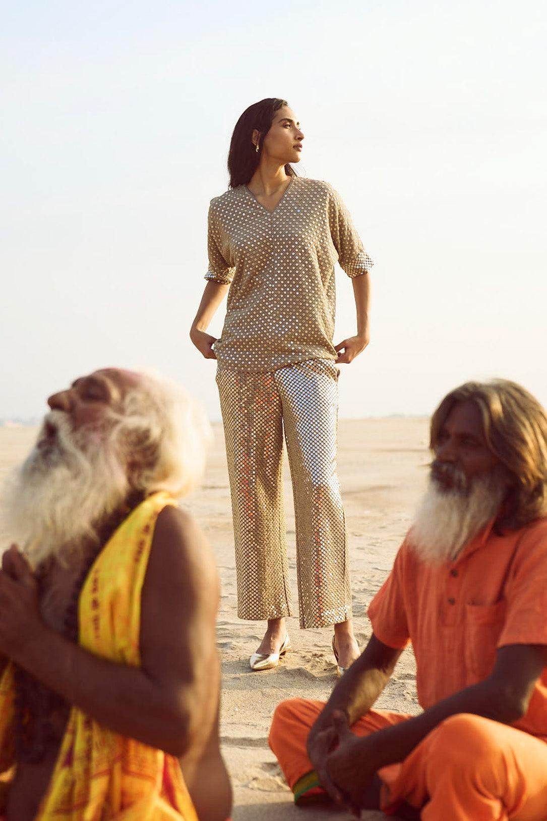 MIRROR SEQUIN PANT - dash and dot