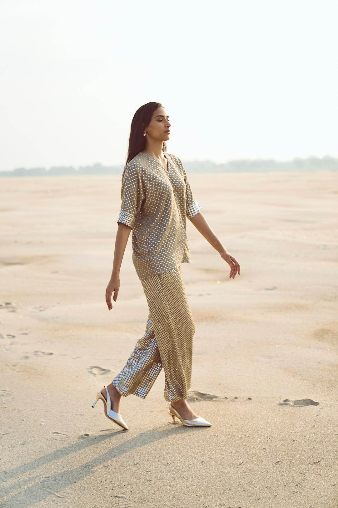 MIRROR SEQUIN PANT - dash and dot