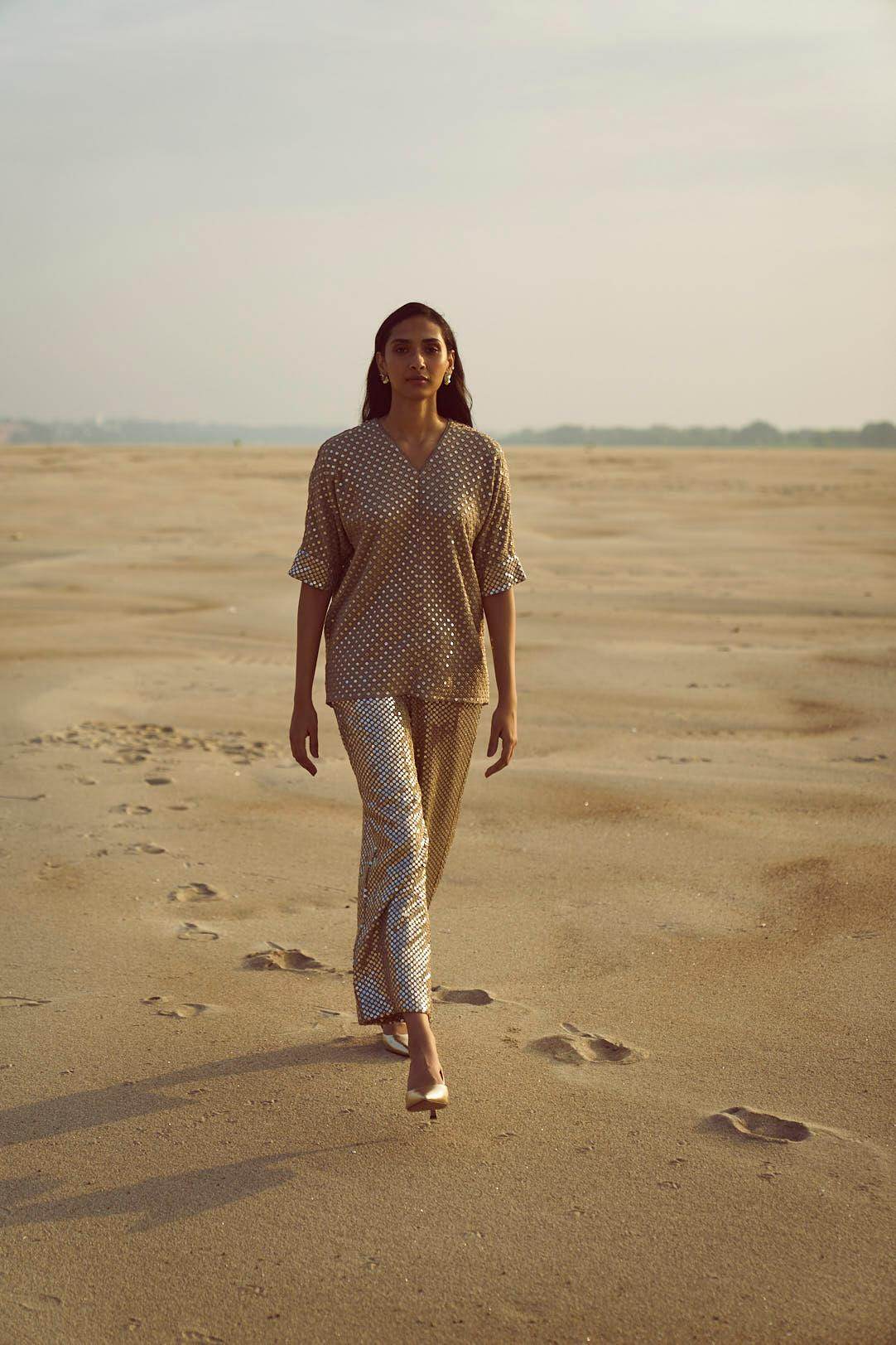 MIRROR SEQUIN PANT - dash and dot