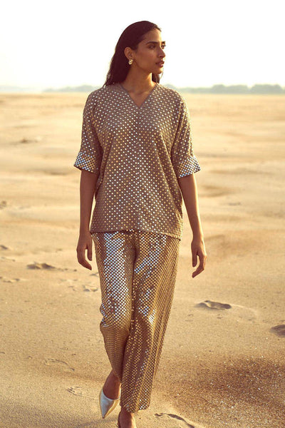 MIRROR SEQUIN PANT SET - dash and dot