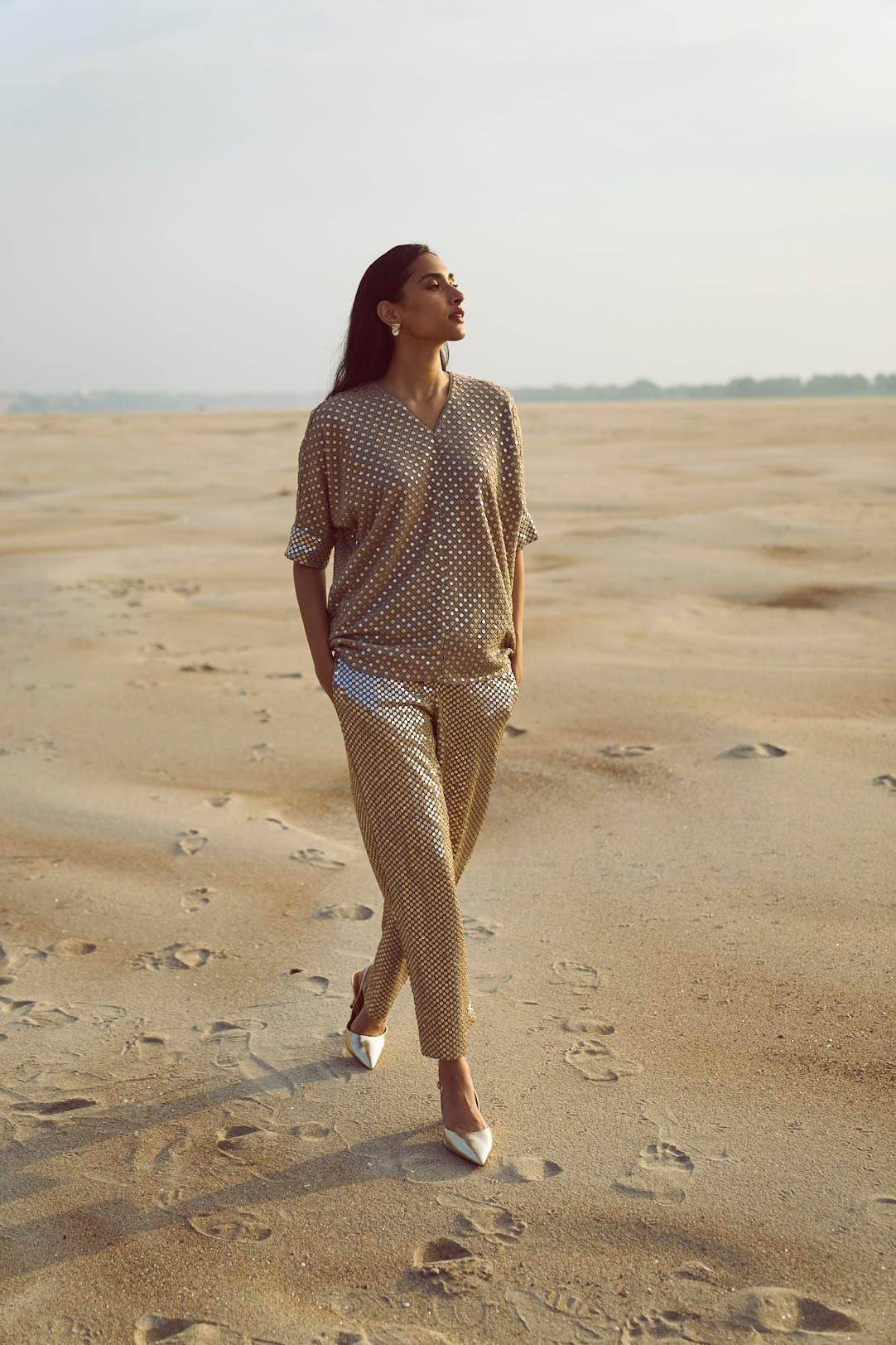 MIRROR SEQUIN PANT - dash and dot