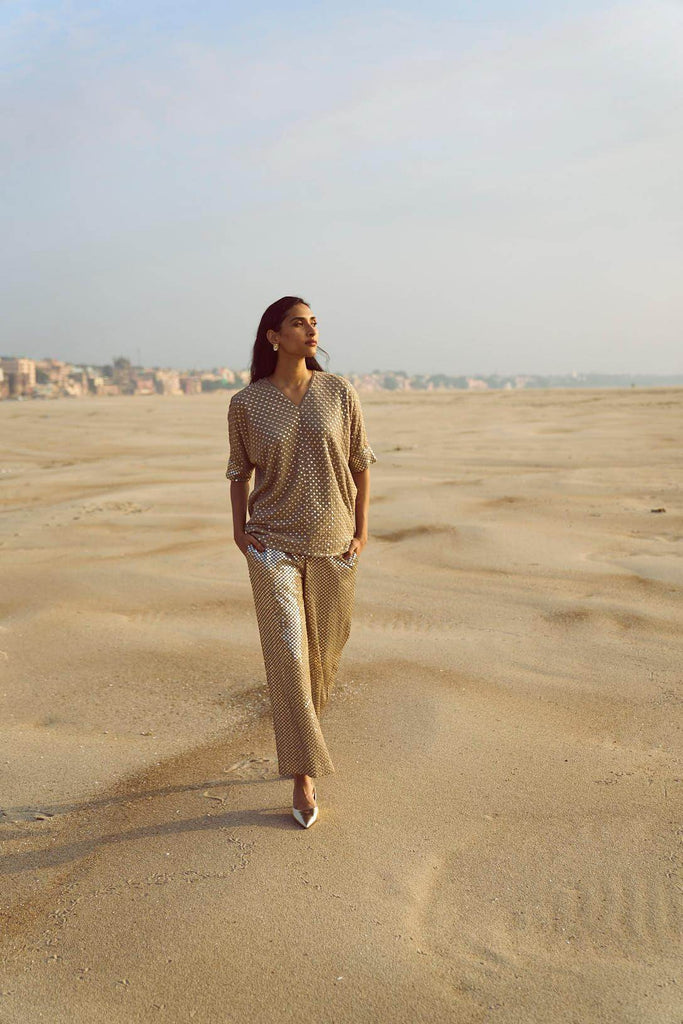 MIRROR SEQUIN PANT SET - dash and dot dash and dot