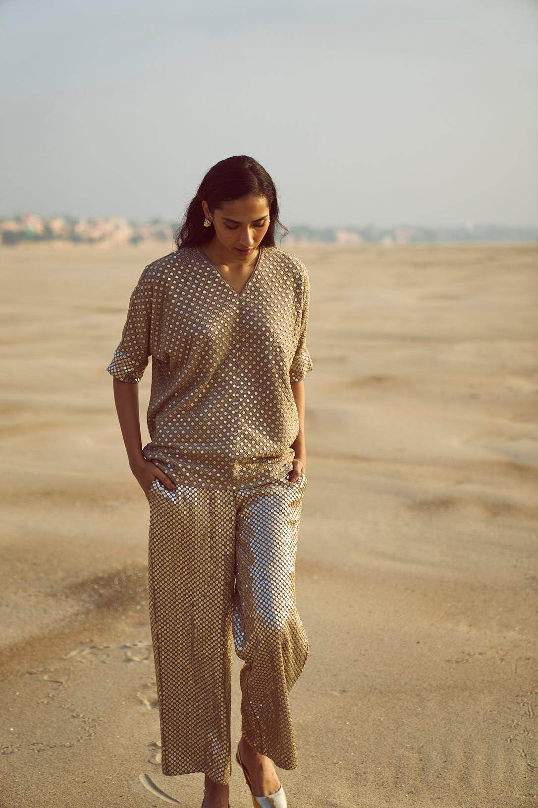 MIRROR SEQUIN PANT - dash and dot