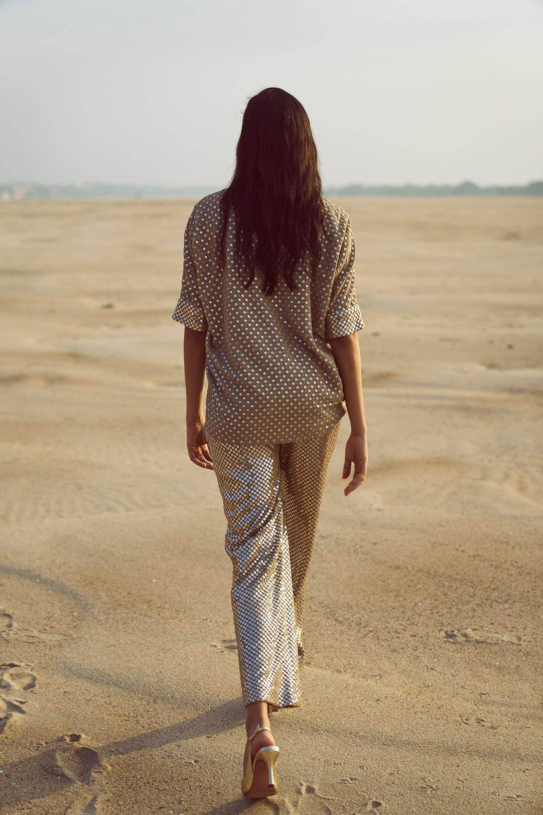 MIRROR SEQUIN PANT - dash and dot