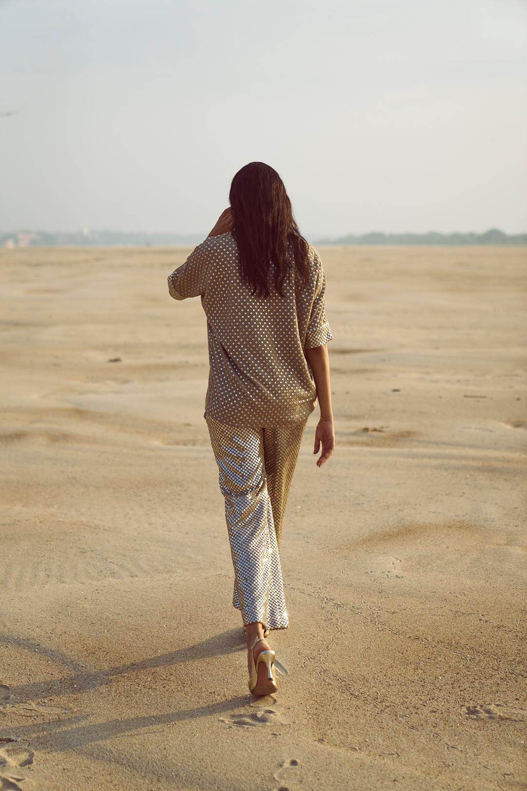 MIRROR SEQUIN PANT - dash and dot