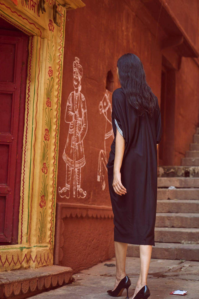 EMBROIDERED BIB KAFTAN - dash and dot dash and dot