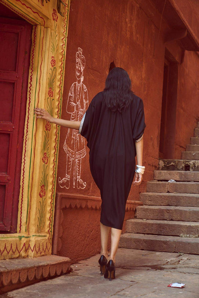 EMBROIDERED BIB KAFTAN - dash and dot dash and dot