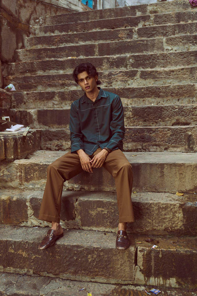 RUNNING STITCH SHIRT - dash and dot dash and dot