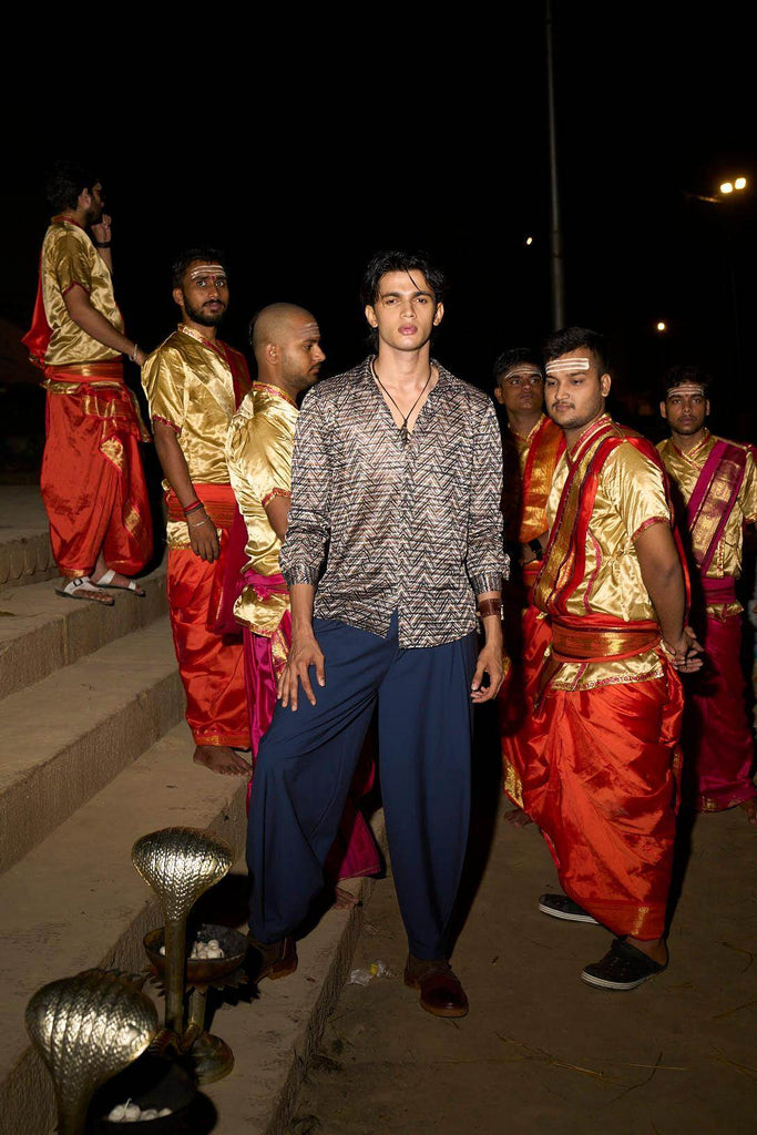 RELAXED BOX PLEAT PANT - dash and dot dash and dot