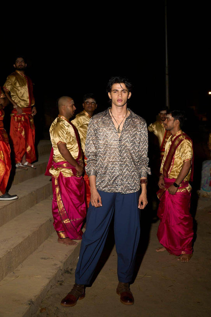 RELAXED BOX PLEAT PANT - dash and dot dash and dot