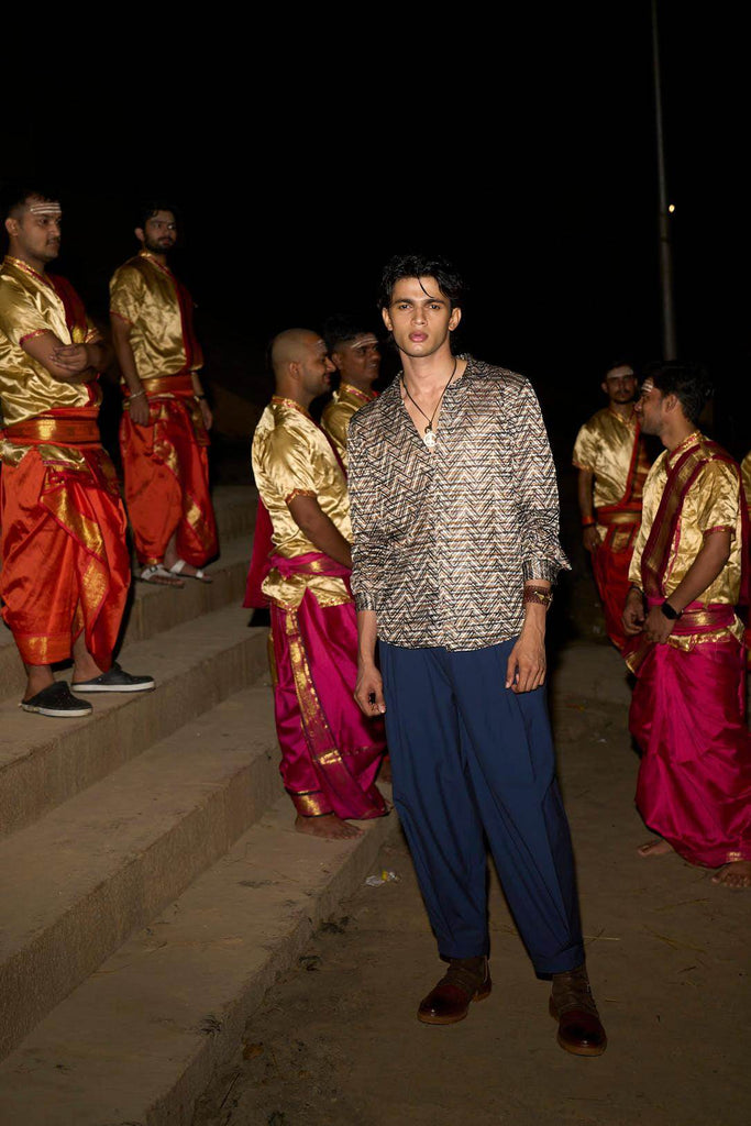 RELAXED BOX PLEAT PANT - dash and dot dash and dot