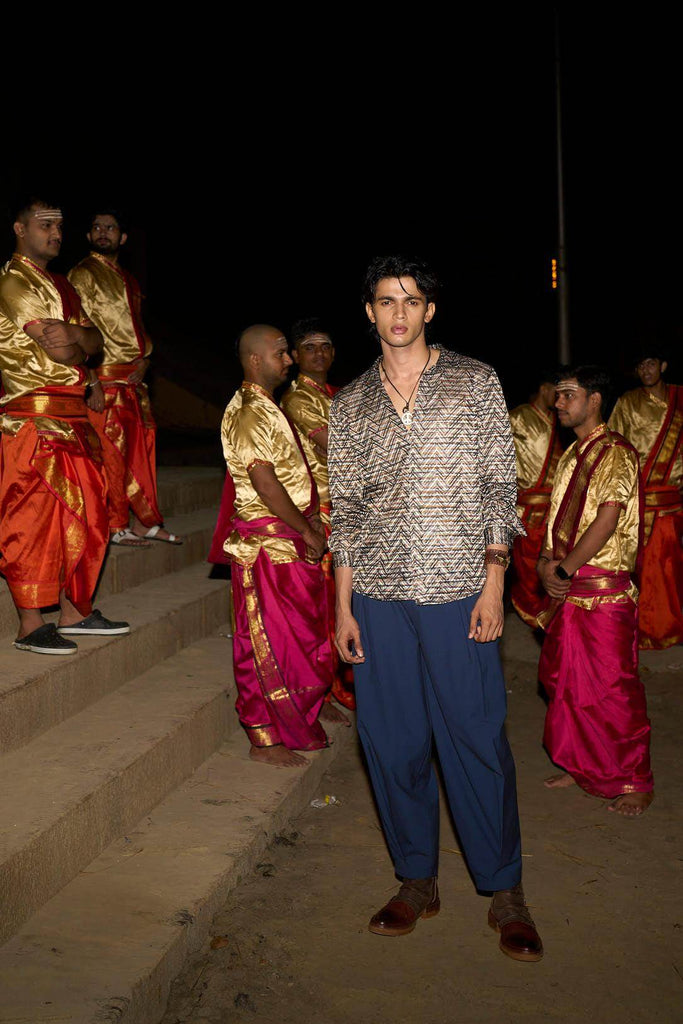 RELAXED BOX PLEAT PANT - dash and dot dash and dot