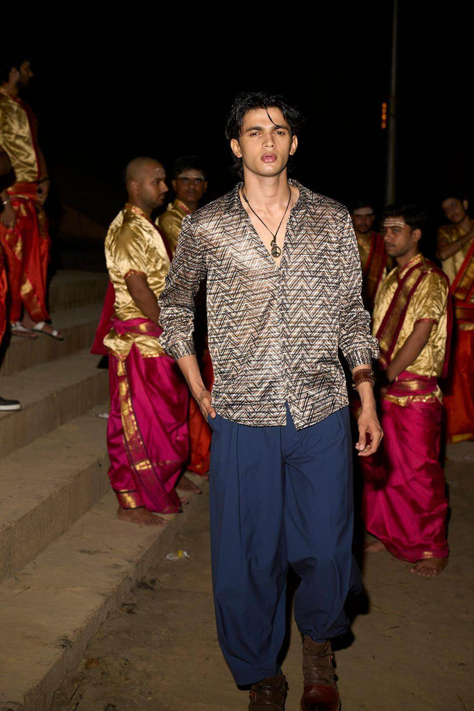 RELAXED BOX PLEAT PANT - dash and dot dash and dot