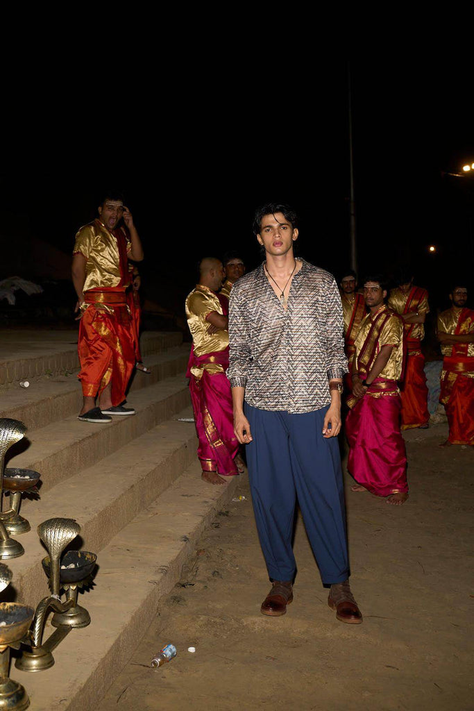 RELAXED BOX PLEAT PANT - dash and dot dash and dot