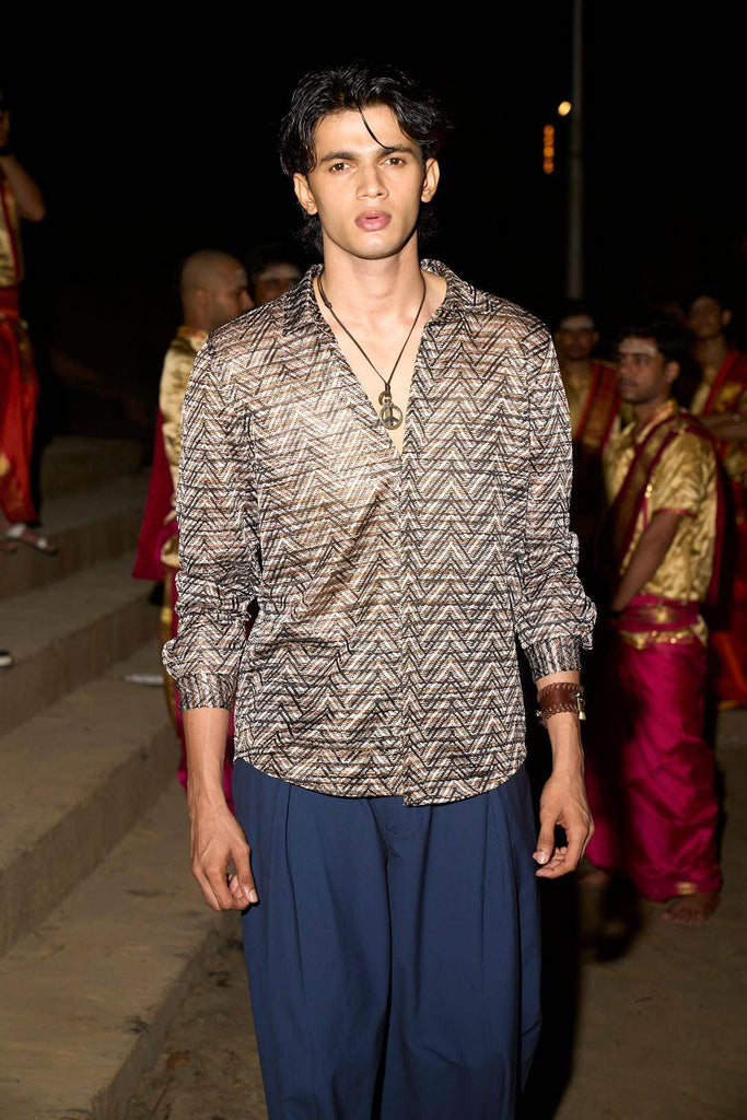 RELAXED BOX PLEAT PANT - dash and dot dash and dot