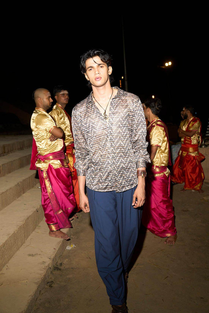 RELAXED BOX PLEAT PANT - dash and dot dash and dot