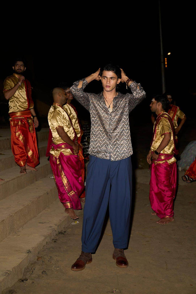 RELAXED BOX PLEAT PANT - dash and dot dash and dot