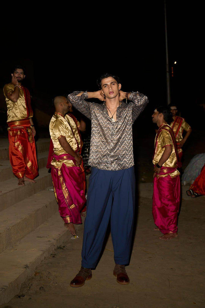 RELAXED BOX PLEAT PANT - dash and dot dash and dot