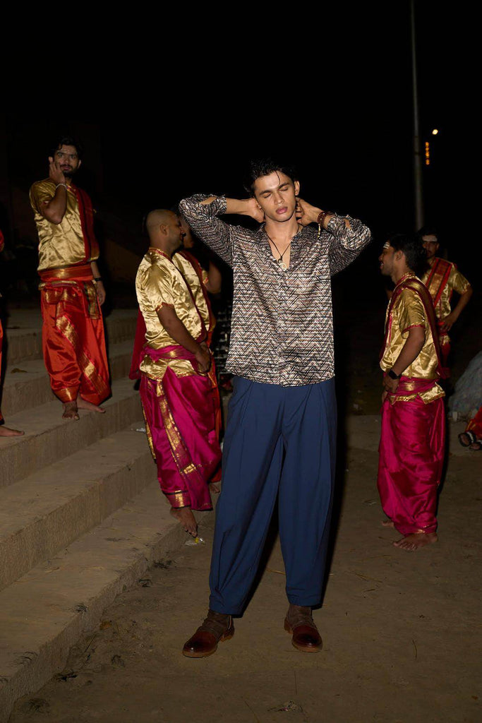 RELAXED BOX PLEAT PANT - dash and dot dash and dot