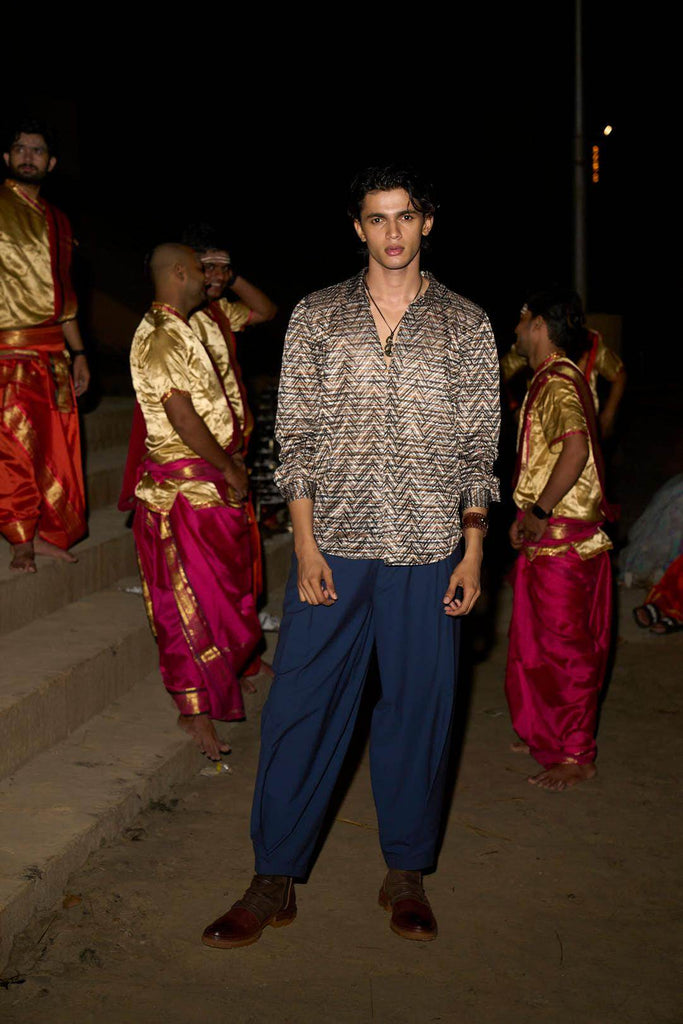 RELAXED BOX PLEAT PANT - dash and dot dash and dot