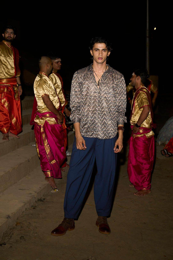 RELAXED BOX PLEAT PANT - dash and dot dash and dot