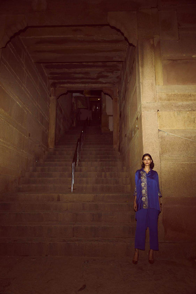 ASYMMETRIC EMBROIDERED SET - dash and dot dash and dot