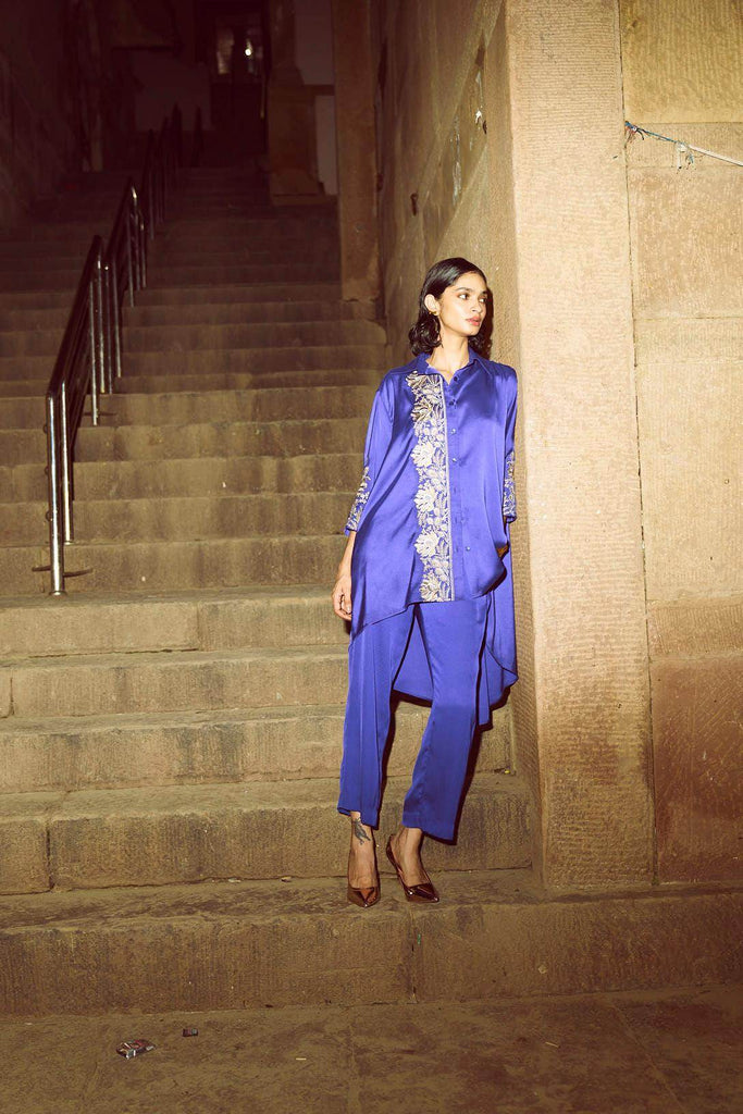 ASYMMETRIC EMBROIDERED SET - dash and dot dash and dot