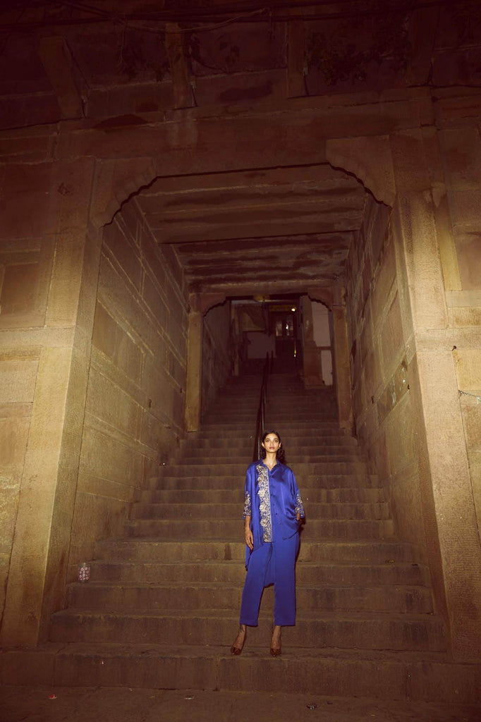 ASYMMETRIC EMBROIDERED SET - dash and dot dash and dot