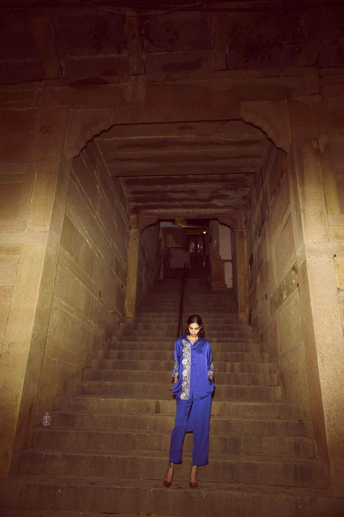 ASYMMETRIC EMBROIDERED SET - dash and dot dash and dot