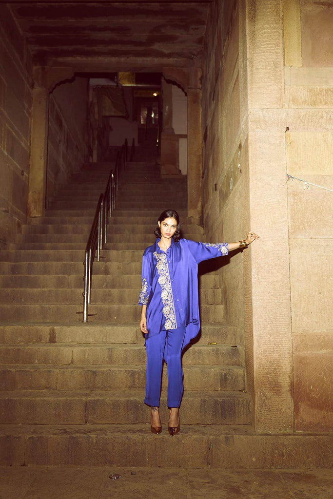 ASYMMETRIC EMBROIDERED SET - dash and dot dash and dot