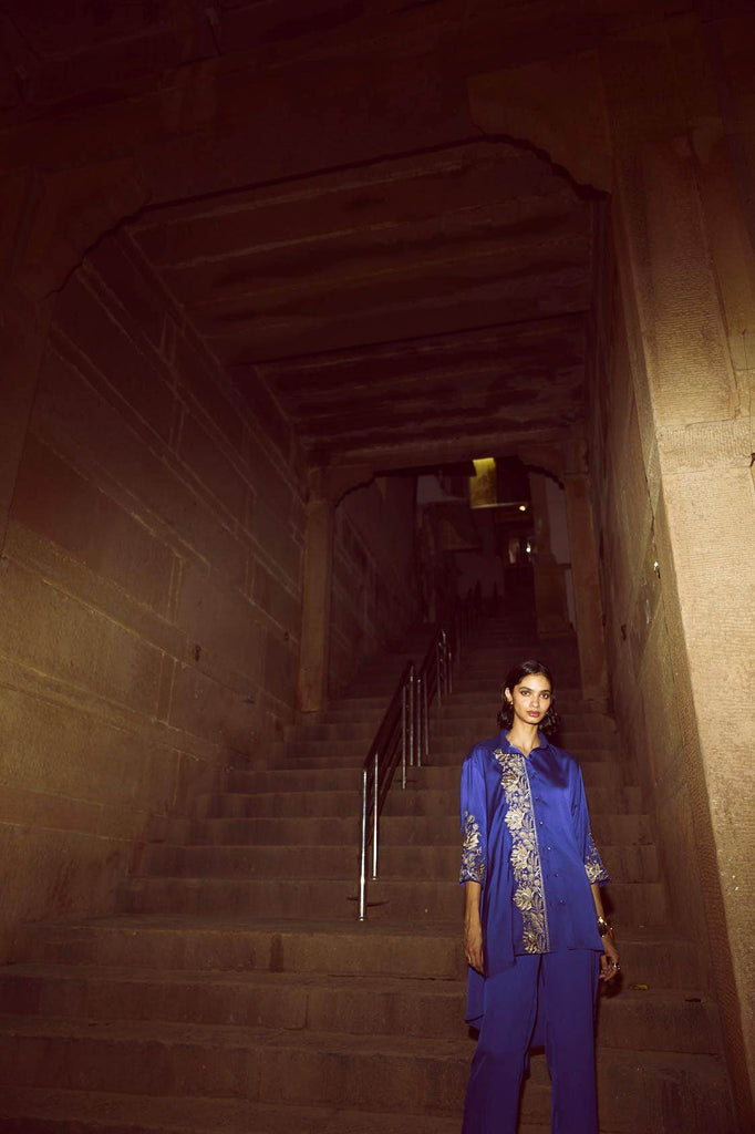 ASYMMETRIC EMBROIDERED SET - dash and dot dash and dot