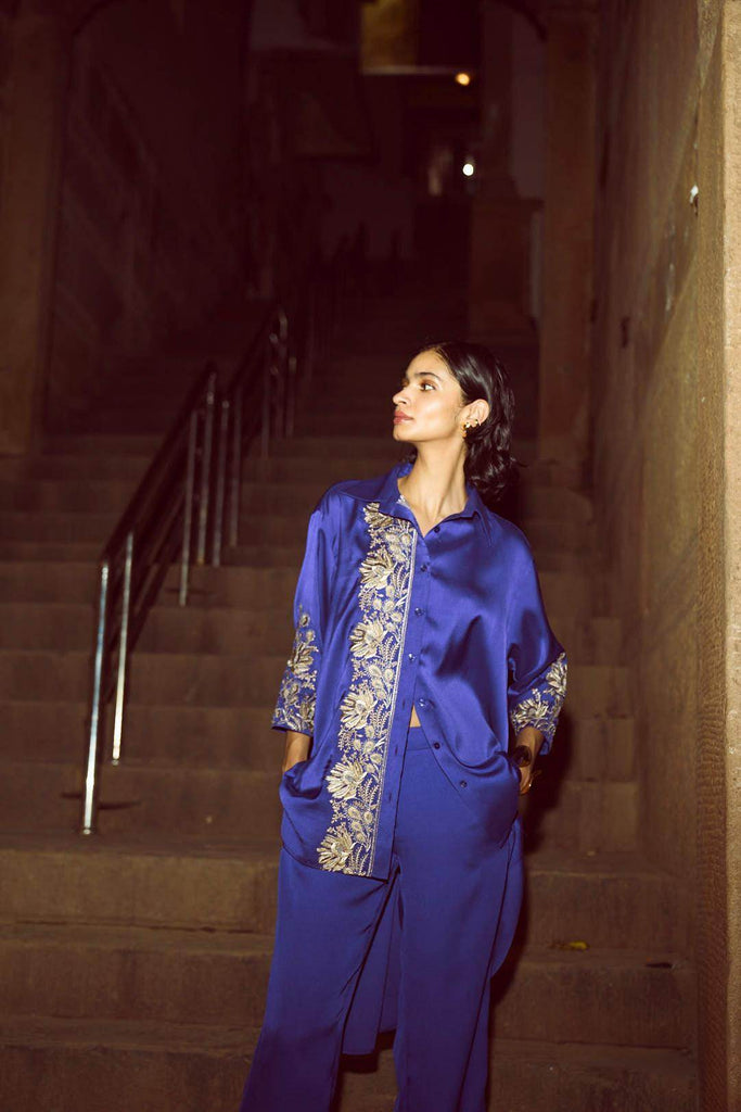 ASYMMETRIC EMBROIDERED SET - dash and dot dash and dot