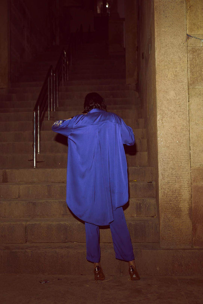 ASYMMETRIC EMBROIDERED TOP - dash and dot dash and dot