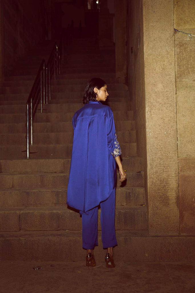 ASYMMETRIC EMBROIDERED TOP - dash and dot dash and dot