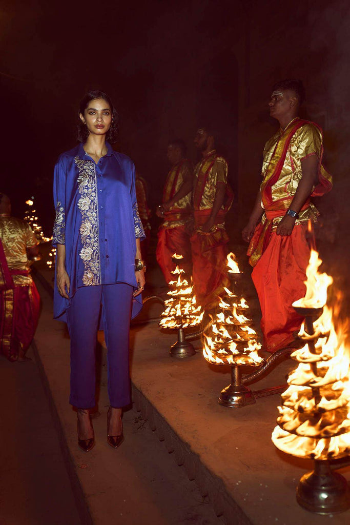 ASYMMETRIC EMBROIDERED SET - dash and dot dash and dot