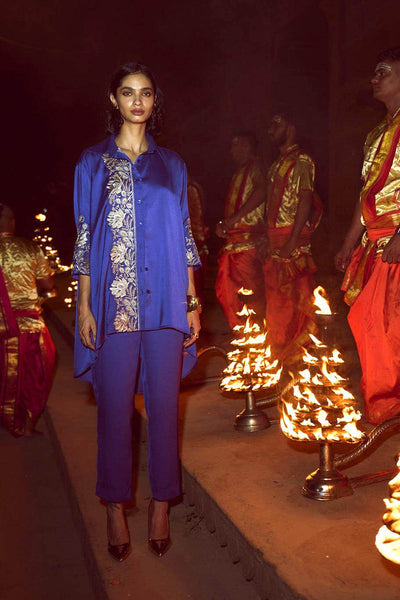 ASYMMETRIC EMBROIDERED SET - dash and dot