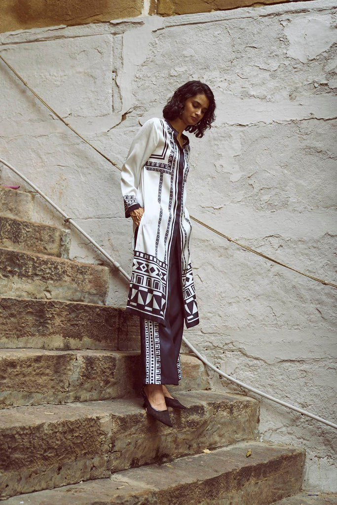 GEO TRIBAL PRINTED PANT SET - dash and dot dash and dot