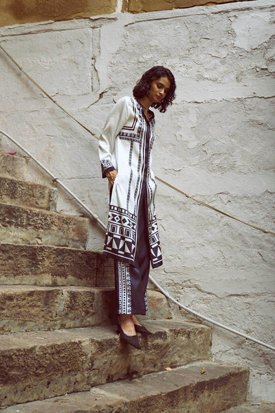 GEO TRIBAL PRINTED PANT SET - dash and dot