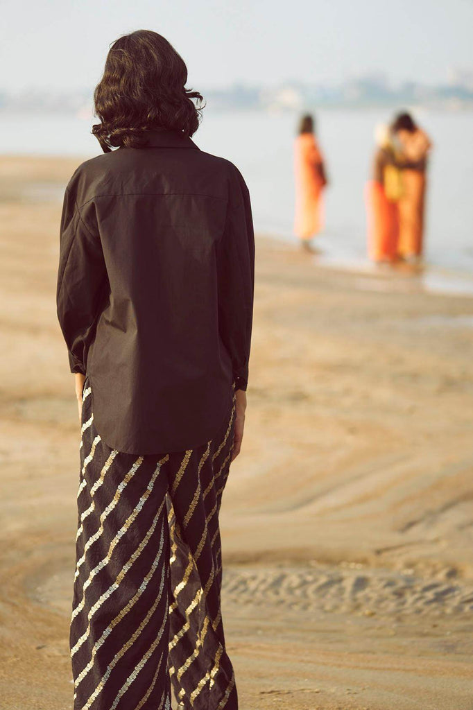 BROCADE BORDER PANT - dash and dot dash and dot